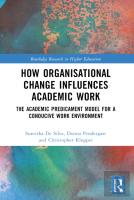 How Organisational Change Influences Academic Work