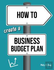 How To Create A Business Budget Plan