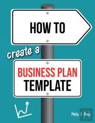 How To Create A Business Plan Template