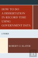 How To Do A Dissertation In Record Time Using Government Data