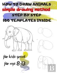 How To Draw Animals Simple Drawing Method Step By Step 100 Templates Inside