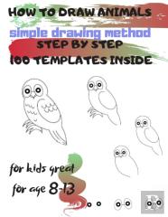 How To Draw Animals Simple Drawing Method Step By Step 100 Templates Inside
