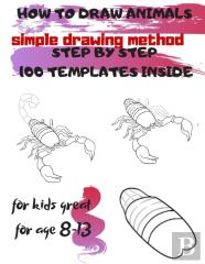 How To Draw Animals Simple Drawing Method Step By Step 100 Templates Inside