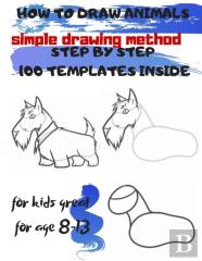 How To Draw Animals Simple Drawing Method Step By Step 100 Templates Inside
