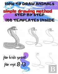 How To Draw Animals Simple Drawing Method Step By Step 100 Templates Inside