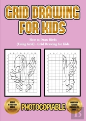 How To Draw Birds (Using Grid) - Grid Drawing For Kids