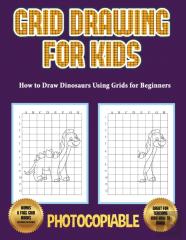 How To Draw Dinosaurs Using Grids For Beginners (Grid Drawing For Kids)