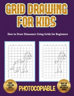 Bertrand.pt - How To Draw Dinosaurs Using Grids For Beginners (Grid Drawing For Kids)