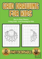 How To Draw Flowers (Using Grid) - Grid Drawing For Kids