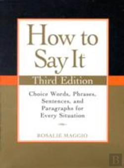 Bertrand.pt - How To Say It, Third Edition
