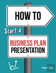 How To Start A Business Plan Presentation