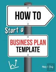 How To Start A Business Plan Template