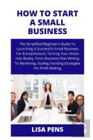 How To Start A Small Business