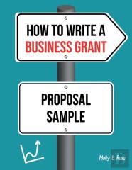 How To Write A Business Grant Proposal Sample
