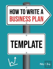 How To Write A Business Plan Template