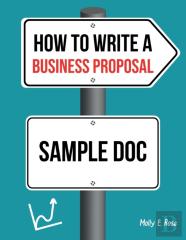 How To Write A Business Proposal Sample Doc