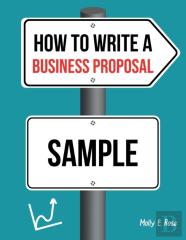 How To Write A Business Proposal Sample