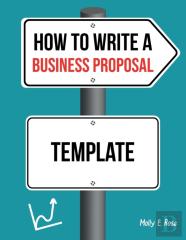 How To Write A Business Proposal Template