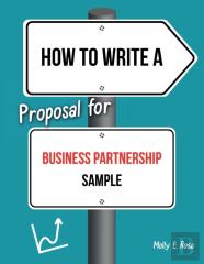 How To Write A Proposal For Business Partnership Sample
