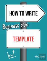How To Write Business Plan Template