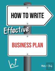 How To Write Effective Business Plan