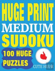 Huge Print Medium Sudoku