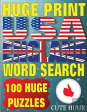 Huge Print Usa & England Word Search