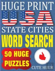 Huge Print Usa State Cities Word Search