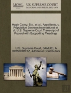 Bertrand.pt - Hugh Carey, Etc., Et Al., Appellants, V. Population Services International Et Al. U.S. Supreme Court Transcript Of Record With Supporting Pleadings