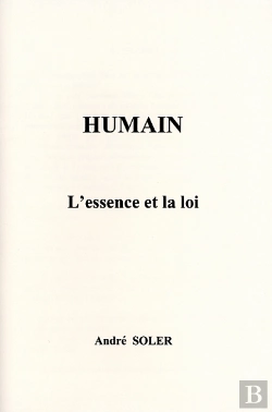 Bertrand.pt - Humain ; L'Essence Et La Loi