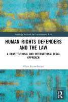 Human Rights Defenders And The Law