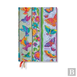 Bertrand.pt - Hummingbirds & Flutterbyes (Playful Creations) Midi 12-Month Day-At-A-Time Dayplanner 2024