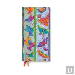 Bertrand.pt - Hummingbirds & Flutterbyes (Playful Creations) Slim 12-Month Dayplanner 2024