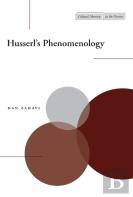 Husserl'S Phenomenology