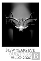 Hustle  Blank Themed New Years Eve Guest Book Hello 2020