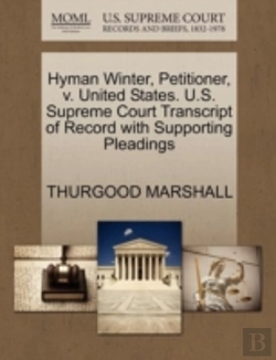 Bertrand.pt - Hyman Winter, Petitioner, V. United States. U.S. Supreme Court Transcript Of Record With Supporting Pleadings