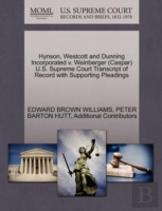 Hynson, Westcott And Dunning Incorporated V. Weinberger (Caspar) U.S. Supreme Court Transcript Of Record With Supporting Pleadings