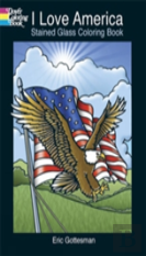 I Love America Stained Glass Colori
