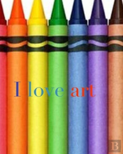 Bertrand.pt - I Love Art Crayon Creative  Blank Colori