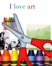 I Love Art  Mixed Medium Creative  Blank