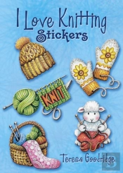 I Love Knitting Stickers
