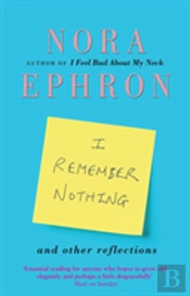 I Remember Nothing And Other Reflections
