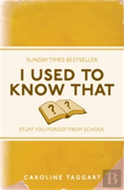 I Used To Know That