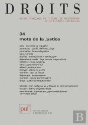 Iad - Droits N 34 2-2001 - Mots De La Justice