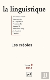 Iad - Linguistique 2005 Vol.41 N 1 Les Creoles
