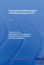Ibss: Political Science: 1971 Volume 20