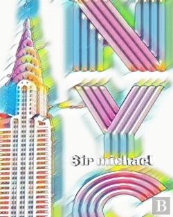 Bertrand.pt - Iconic Chrysler Building Rainbow Writing Drawing Journal. Sir Michael Artist Limited Edition