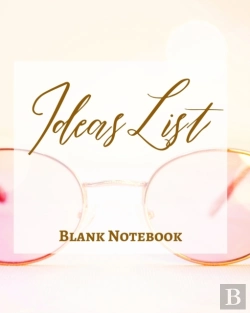Bertrand.pt - Ideas List - Blank Notebook - Write It Down - Pastel Rose Pink Gold Abstract Modern Minimalist Contemporary Design Fun
