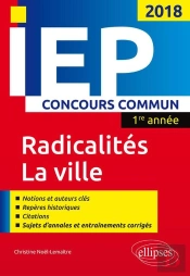 Iep Concours Commun ; Radicalités, La Ville ; 1re Année (2018)