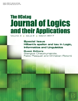 Bertrand.pt - Ifcolog Journal Of Logics And Their Applications. Hilbert'S Epsilon And Tau In Logic, Informatics And Linguistics